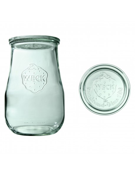 Słoik TULIP 1750 ml z pokrywą - op. 4 szt - WECK