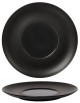 Talerz płaski z szerokim rantem 250 mm - Ambition Satin Black