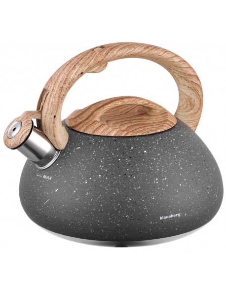CZAJNIK Z GWIZDKIEM 2,7L KLAUSBERG KB-7250 GRANIT WOOD