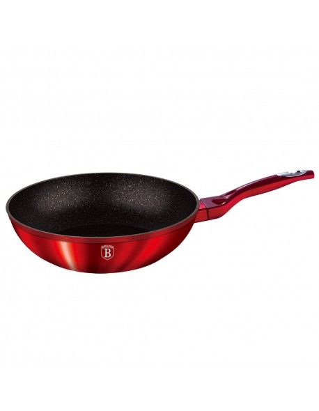 WOK GRANITOWY 28cm BERLINGER HAUS RED METALLIC LINE BH-1267