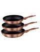 ZESTAW 3 PATELNI GRANITOWYCH 20/24/28CM BERLINGER HAUS METALLIC LINE ROSE GOLD BH-1278