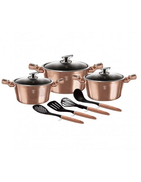 ZESTAW GARNKÓW GRANITOWYCH BERLINGER HAUS ROSE GOLD BH-6151