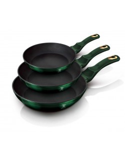 ZESTAW 3 PATELNI TYTANOWYCH BERLINGERHAUS BH-6168 EMERALD