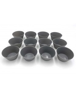 SILIKONOWE FOREMKI DO PIECZENIA MUFFINEK 12szt. 1516