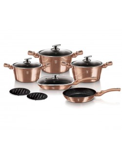 ZESTAW GARNKÓW GRANITOWYCH BERLINGER HAUS BH-6191 ROSE GOLD