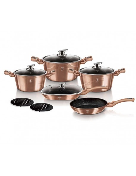 ZESTAW GARNKÓW GRANITOWYCH BERLINGER HAUS BH-6191 ROSE GOLD