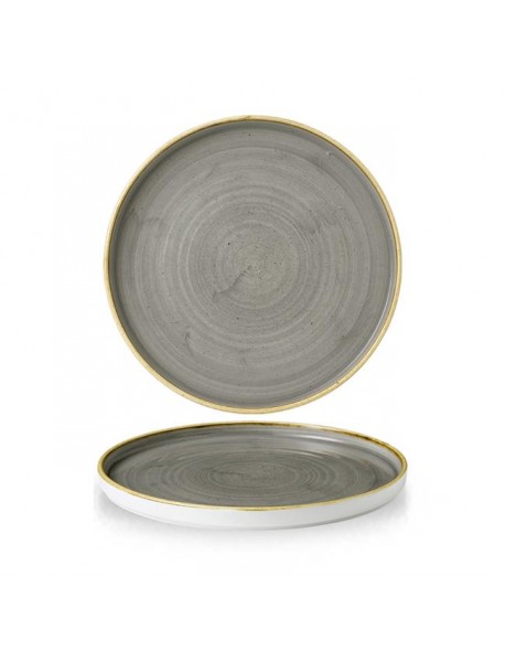 Talerz płytki z rantem 260 mm - CHURCHILL, Stonecast Peppercorn Grey