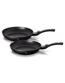 ZESTAW 2 PATELNI GRANITOWYCH 22/26cm BERLINGER HAUS BLACK ROSE BH-1644NF