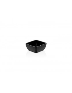 Miska kwadratowa z melaminy, czarna, 90x90x40 mm 190x190x(h)90mm