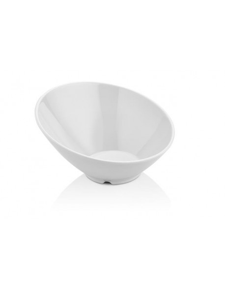 Miska skośna z melaminy, biała, Ř210x106 mm 262x(h)138mm