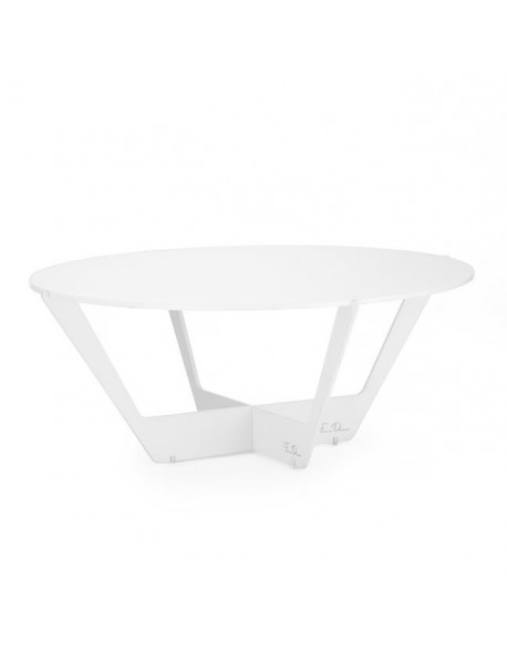 Stojak bufetowy O300mm w zestawie z pleksi Skiatos White &nbsp;510 x 510x 200 &nbsp;