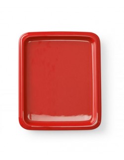 Taca porcelanowa GN, czerwona GN 2/4