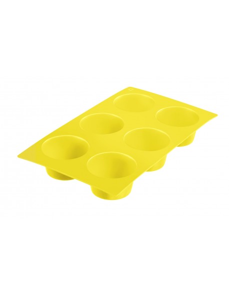 Silikonowa forma na 6 babeczek, kol. żółty Westmark