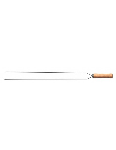 Podwójny szpikulec z drewnianym uchwytem dł. 85 cm