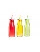 Butelka ze słomką 450 ml, mix kolorów - komplet - Cosy & Trendy