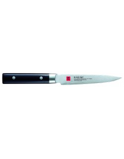 Nóż japoński uniwersalny krótki dł. 12 cm stal damasceńska DAMASCUS - KASUMI