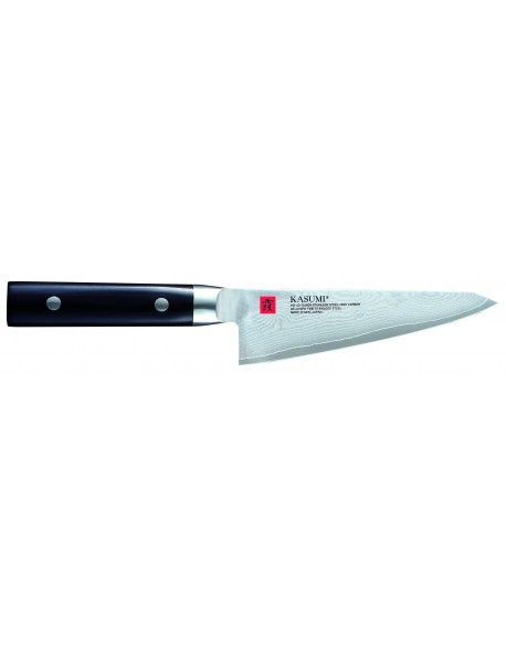 Nóż japoński do trybowania dł. 14 cm stal damasceńska DAMASCUS - KASUMI