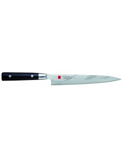 Nóż japoński Sashimi dł. 21 cm stal damasceńska DAMASCUS - KASUMI