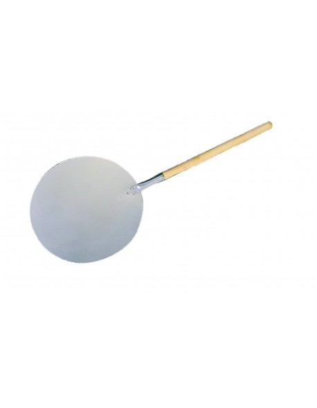 Łopata do pizzy okrągła - aluminiowa z drewnianym uchwytem dł.57 cm
