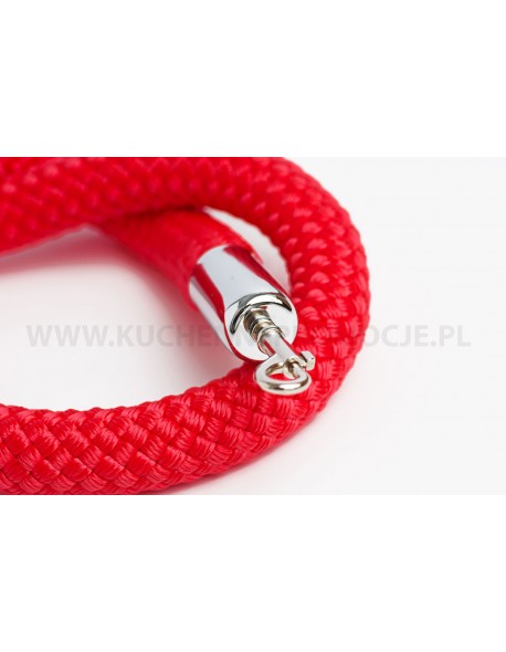 Czerwony sznur pleciony 150 cm