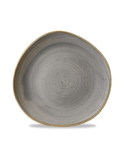 Talerz płytki o organicznym ksztalcie Stonecast Peppercorn Grey 264 mm
