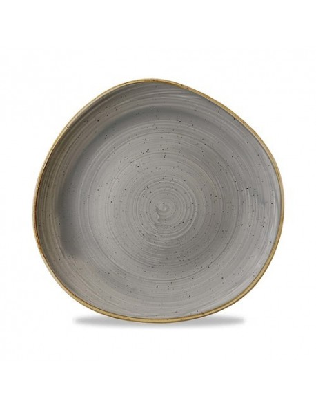 Talerz płytki o organicznym ksztalcie Stonecast Peppercorn Grey 264 mm