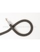 Ciemnoszary sznur pleciony 150 cm