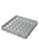 Nadstawka do koszy Full Drop 500x500 mm szara, model E1, 36 przegródek, Cambro