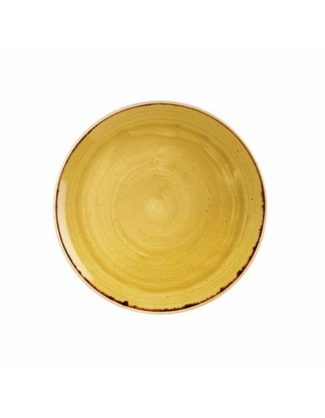 Talerz okrągły 324 mm - Churchill Stonecast Mustard Seed Yellow