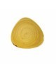 Talerz trójkątny 229 mm - Churchill Stonecast Mustard Seed Yellow