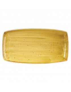 Półmisek prostokątny 350 x 185 mm - Churchill Stonecast Mustard Seed Yellow