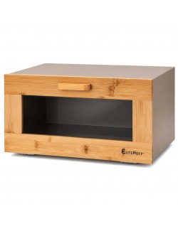 CHLEBAK POJEMNIK BAMBUSOWY NA PIECZYWO Z OKIENKIEM E-6096