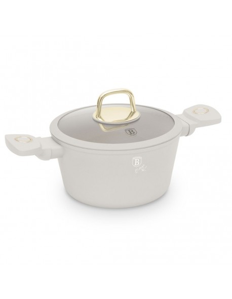 GARNEK TYTANOWY Z POKRYWĄ 24cm BERLINGER HAUS BH-8071 SAHARA