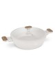 PŁASKI GARNEK TYTANOWY Z POKRYWĄ 28cm BERLINGER HAUS BH-8318 SAHARA NORDIC