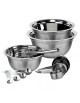 KOMPLET STALOWYCH MISEK KUCHENNYCH 18/22/26 cm MIARKI KINGHOFF KH-2076
