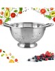 STALOWY DURSZLAK KUCHENNY 28cm Z UCHWYTAMI KINGHOFF KH-2070