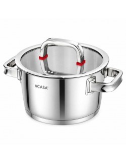 GARNEK STALOWY Z POKRYWĄ 18cm 2.2L VCASA VC-90103 SIERRA