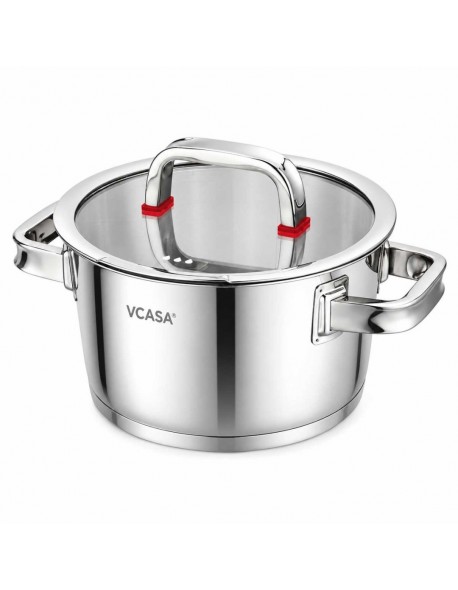 GARNEK STALOWY Z POKRYWĄ 18cm 2.2L VCASA VC-90103 SIERRA