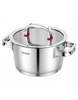 GARNEK STALOWY Z POKRYWĄ 24cm 5.2L VCASA VC-90105 SIERRA