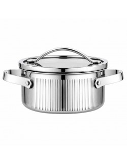 GARNEK STALOWY Z POKRYWĄ 16cm 1,5L VCASA VC-90122 VELORA