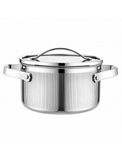 GARNEK STALOWY Z POKRYWĄ 18cm 2.1L VCASA VC-90123 VELORA