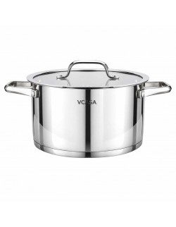 GARNEK STALOWY Z POKRYWĄ 20cm 3.4L VCASA VC-901114 AMARA