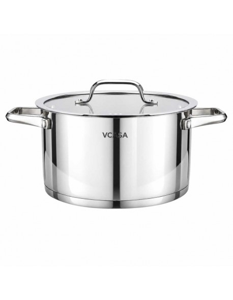 GARNEK STALOWY Z POKRYWĄ 20cm 3.4L VCASA VC-901114 AMARA