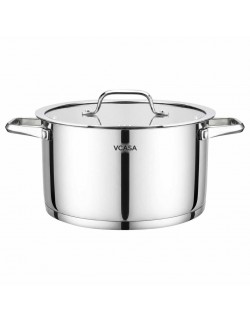 GARNEK STALOWY Z POKRYWĄ 24cm 5.8L VCASA VC-901115 AMARA