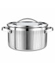 GARNEK STALOWY Z POKRYWĄ 24cm 5.8L VCASA VC-90125 VELORA