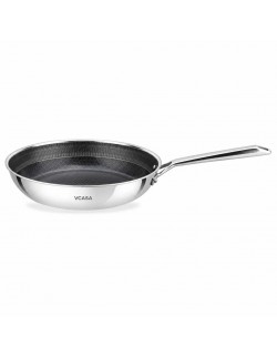 PATELNIA STALOWA 28cm VCASA VC-90156 VELORA Z POWŁOKĄ CERAMICZNĄ