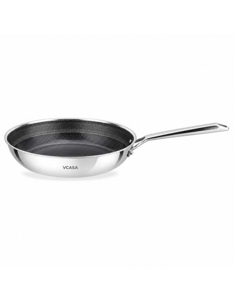 PATELNIA STALOWA 28cm VCASA VC-90156 VELORA Z POWŁOKĄ CERAMICZNĄ