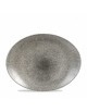 Talerz owalny 317 x 255 mm - CHURCHILL Raku Quartz Black