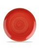 Talerz płytki 288 mm czerwony - CHURCHILL Stonecast Berry Red