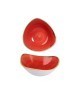 Salaterka trójkątna 600 ml czerwona - CHURCHILL Stonecast Berry Red